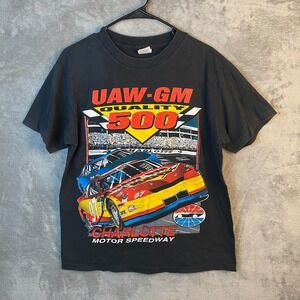 Vintage NASCAR UAW-GM Quality 500 Charlotte Motor Speedway Shirt Large Belton US